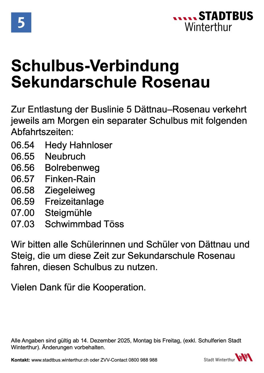 Schulbusverbindungen